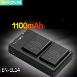 Bộ pin sạc Ravpower EN-EL14 cho máy ảnh Nikon 258