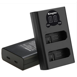 Sạc pin đôi LCD EN-EL14 Kingma 196