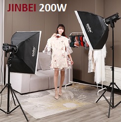 Bộ 2 đèn LED studio EFII-100 Jinbei 1765