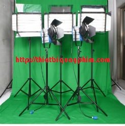 Bộ 5 đèn quay phim và phông xanh studio 1733