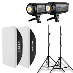Bộ 2 đèn led Godox SL-100W 2037