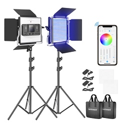 Bộ 2 đèn led quay phim chụp ảnh Neewer 660 RGB 2207