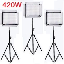 Bộ 3 đèn led bảng studio 420w D-2000II Yidoblo 1852
