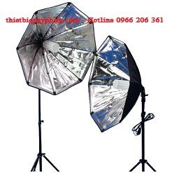 Combo 2 đèn LED360 40w softbox bát giác 75cm 9165