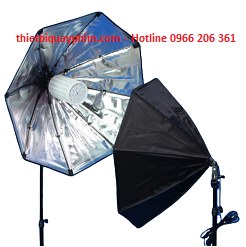 Combo 2 đèn LED360 60w softbox bát giác 75cm 9264