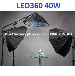 Combo 3 đèn LED360 40w softbox bát giác 75cm 9507