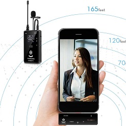 Micro thu âm không dây cài áo iPhone cổng lightning - YC-WM500A1 4650