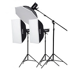 Bộ 3 đèn flash chụp ảnh Godox DP300II 10419