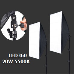 Bộ đèn chụp sản phẩm Led360 20w 5500k 9010