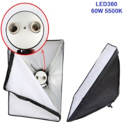 Bộ kit studio 2 đèn 2 bóng LED360 60w 9793