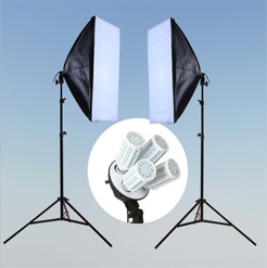 Bộ kit studio 2 đèn 4 bóng LED 20w 9719