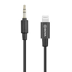 Cáp chuyển đổi BY-K1 BOYA 3.5mm TRS to Lightning 8332