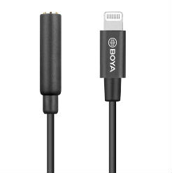 Cáp chuyển đổi BY-K3 BOYA 3.5mm TRRS to Lightning 8327