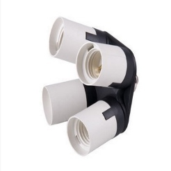 Đầu chuyển đổi đui đèn 1 ra 4 đuôi E27 6535