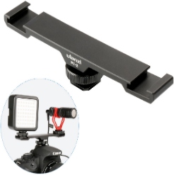 Đầu chuyển HotShoe Ulanzi PT-2 - 1 ra 2 gắn flash, đèn led, micro 8076