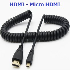 Dây cáp HDMI to Micro HDMI dạng lò xo xoắn 7949