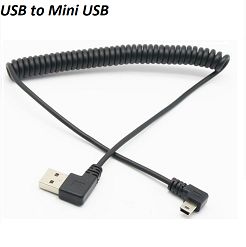Dây cáp USB to Mini USB dạng lò xo xoắn 7925