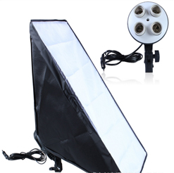 Đui đèn 4 bóng và Softbox 50x70cm 6624