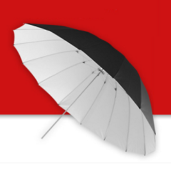 Dù phản đen bạc 16 cạnh 12944