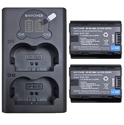 Bộ pin sạc Ravpower NP-W235 cho máy ảnh Fujifilm 15982