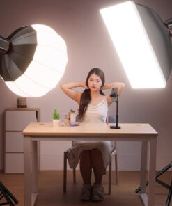Bộ 2 Đèn Led Nanlite FS-60B Softbox Cầu Và Chữ Nhật, Đèn Quay Phim Chụp Ảnh Studio 17819