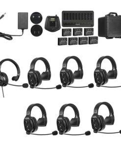 Saramonic WiTalk WT7S - Hệ thống liên lạc nội bộ tai nghe một tai không dây 1,9 GHz dành cho 7 người có Hub & Vỏ 18429
