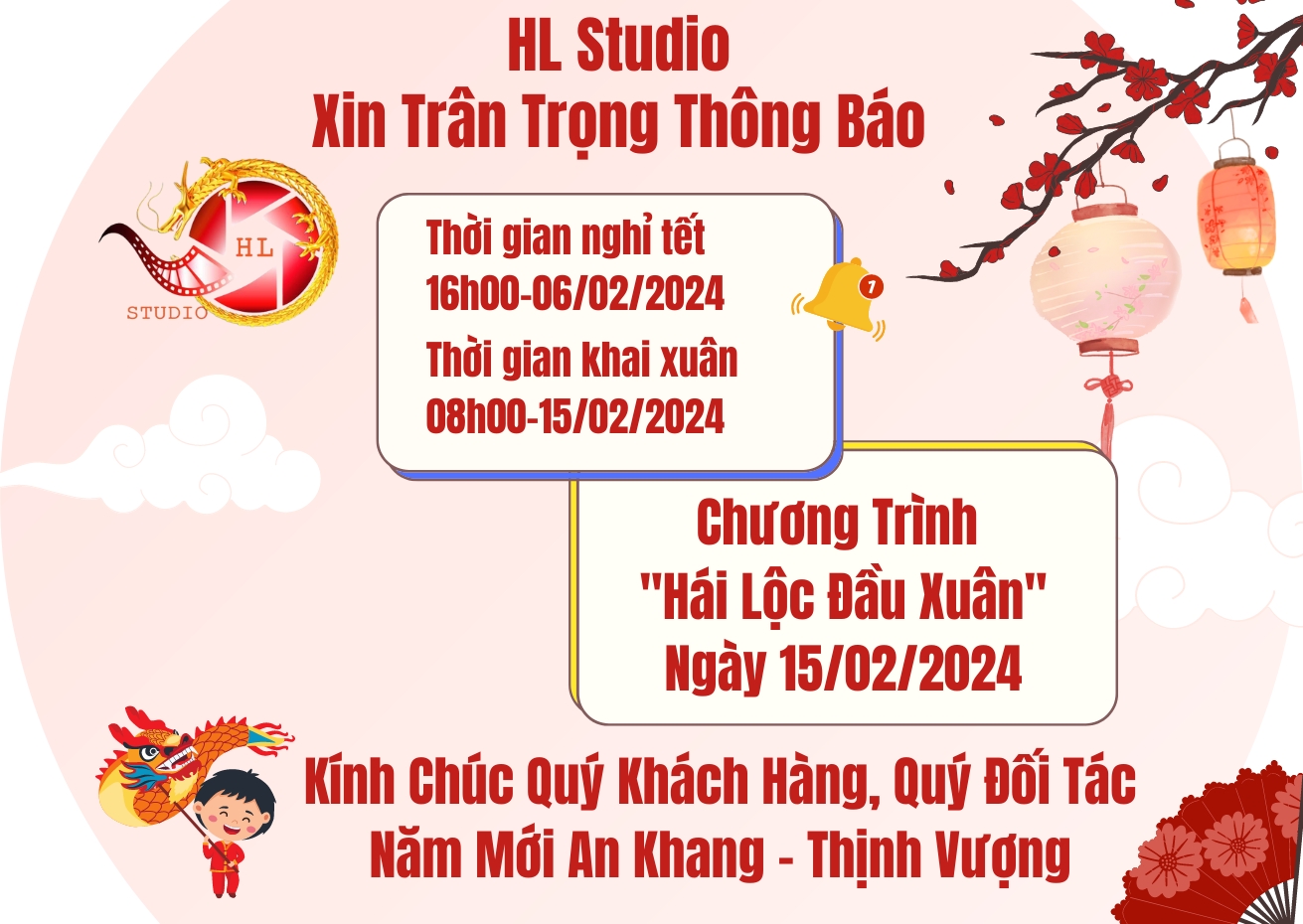 Thông Báo Lịch Nghỉ Tết Nguyên đán Giáp Thìn 2024