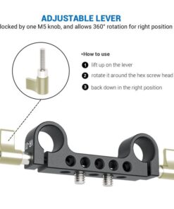 De Gan Zgcine 15mm Vr 01 Railblock With 1 4 5