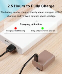 Pin Kingma Np Fw50 Dung Luong 1080mah Cong Typec 2
