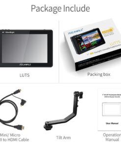 Man Hinh Feelworld Lut7s 7″ 2200nit Cam Ung 7