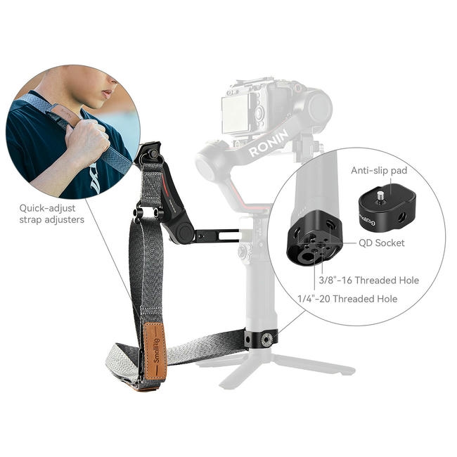 Bo Tay Cam Smallrig 4383 Kem Day Deo Cho Dji Rs4 Rs3 Rs2 6