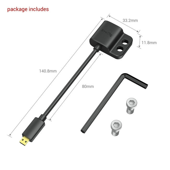 Cap Smallrig 3021 Ultra Slim 4k Micro Hdmi Adapter D To A 2