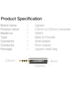 Giac Chuyen Audio Ugreen 2 5mm Sang 3 5mm 5