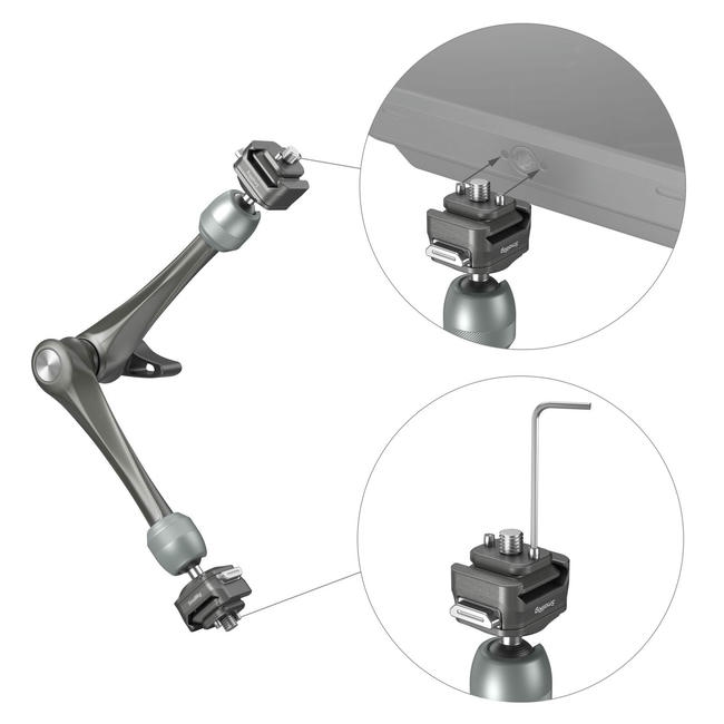 Smallrig 4489 Hawklock H21 Quick Release Rosette Magic Arm 11 4