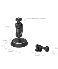 Smallrig Magic Arm Magnetic Suction Cup Mounting Support Kit For Action Cameras 4466 2