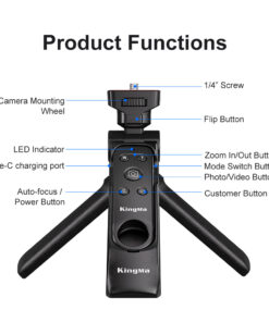 Tay Cam Kem Remote Khong Day Kingma Bm Sr4 Cho May Sony Canon Nikon 7