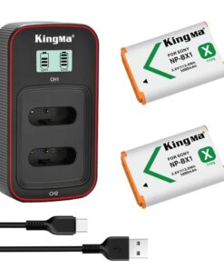 Bộ 2 pin 1 sạc đôi Kingma Ver 3 cho Sony NP-BX1 25426