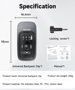 Telesin Gp Jfm 009 Kep Ba Lo Tu Tinh Da Nang Cho Gopro Action Camera 11