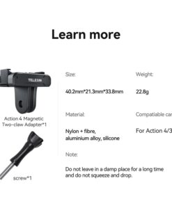 Telesin Oa Tpm T04 Bo Chuyen Doi Tu Tinh Hai Chau Cho Dji Action 3 4 05