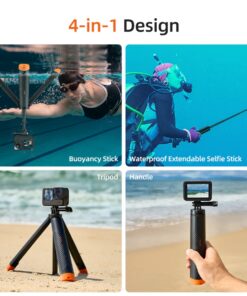 Telesin S1 Tss 02 Chan Tripod Mini Cho Gopro Action Camera Noi Duoi Nuoc 04