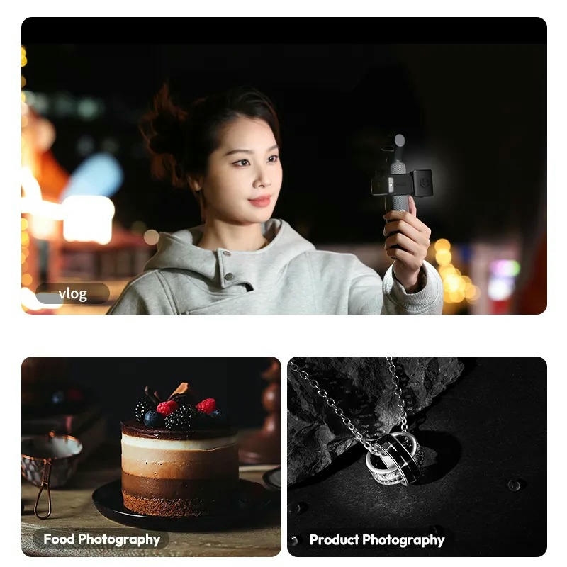 Ulanzi Lm001 Den Led Cho Dji Pocket 3 Pin 500mah 02