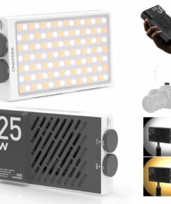 Zhiyun CINEPEER CM25 - Đèn led kích thước nhỏ gọn, với ánh sáng điều chỉnh 2700K-6200K, pin sạc 2 * 2000mAh và sạc PD cho vlog và chụp ảnh. 29591