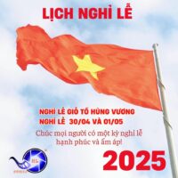 Thông Báo Lịch Nghỉ Lễ Giỗ Tổ Hùng Vương Beige đỏ đơn Giản Rõ Ràng Instagram Post
