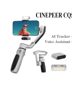 ZHIYUN CINEPEER CQ5 là gimbal cầm tay 3 trục với cần mở rộng, dùng cho smartphone iPhone và Android, giúp quay video và làm vlog ổn định. 30523