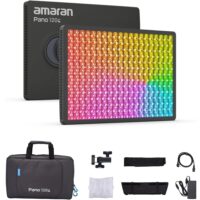 Aputure Amaran Pano 120c Kit RGBWW 120W, Đèn LED video nhiệt màu 2300K-10000K Den Led Amaran Pano 120c Kit Charcoal Cct 2300k 10000k 01
