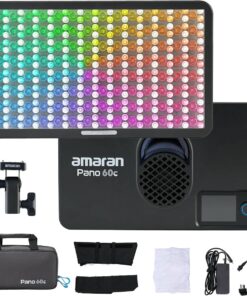 Aputure Amaran Pano 60c Kit RGBWW, Bộ đèn LED video điều chỉnh màu từ 2300K đến 10000K, kèm softbox mềm mại. 31349