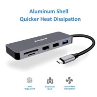 Kingma Bmu012 Thiet Bi Da Nang 7in1 Otg Type C Doc The Truyen Du Lieu Hdmi Capture Card 05