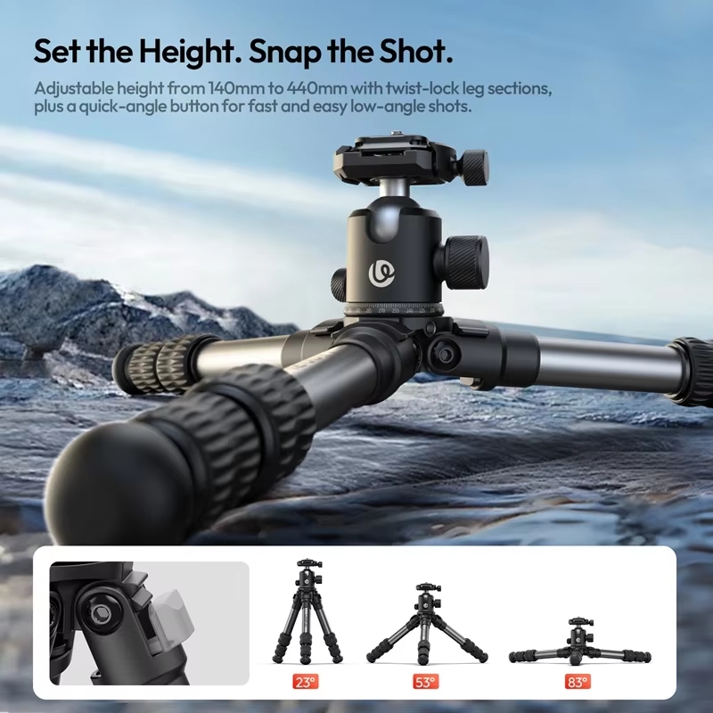 Ulanzi Tt30 Chan Tripod Mini Tai Trong 3kg Tich Hop Thao Lap Nhanh Uka F38 04