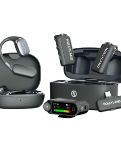 Hollyland LARK MAX 2 Ultimate Combo — Micro không dây với khử ồn AI, giám sát âm thanh không dây. Dùng cho máy ảnh, iPhone, Android. Gồm 2 bộ phát, 2 bộ thu, tai nghe OWS và hộp sạc. 32605