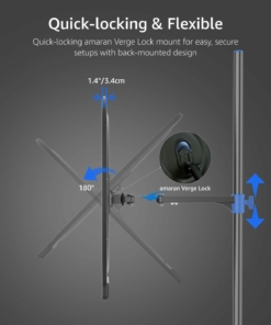 Den Led Amaran Verga Max Charcoal Cct 2700k 6500k 60w 6